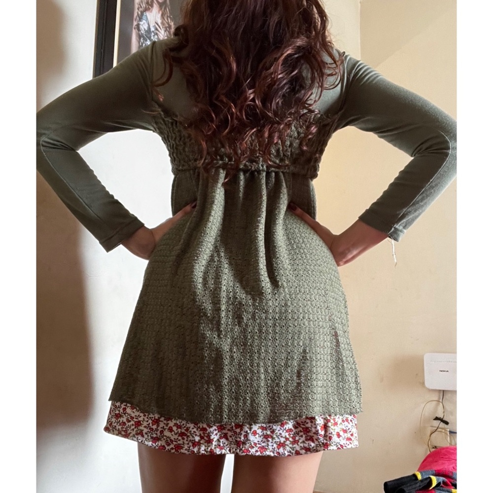 Womens Knit Fit & Flare Dress - Picture 9 of 9
